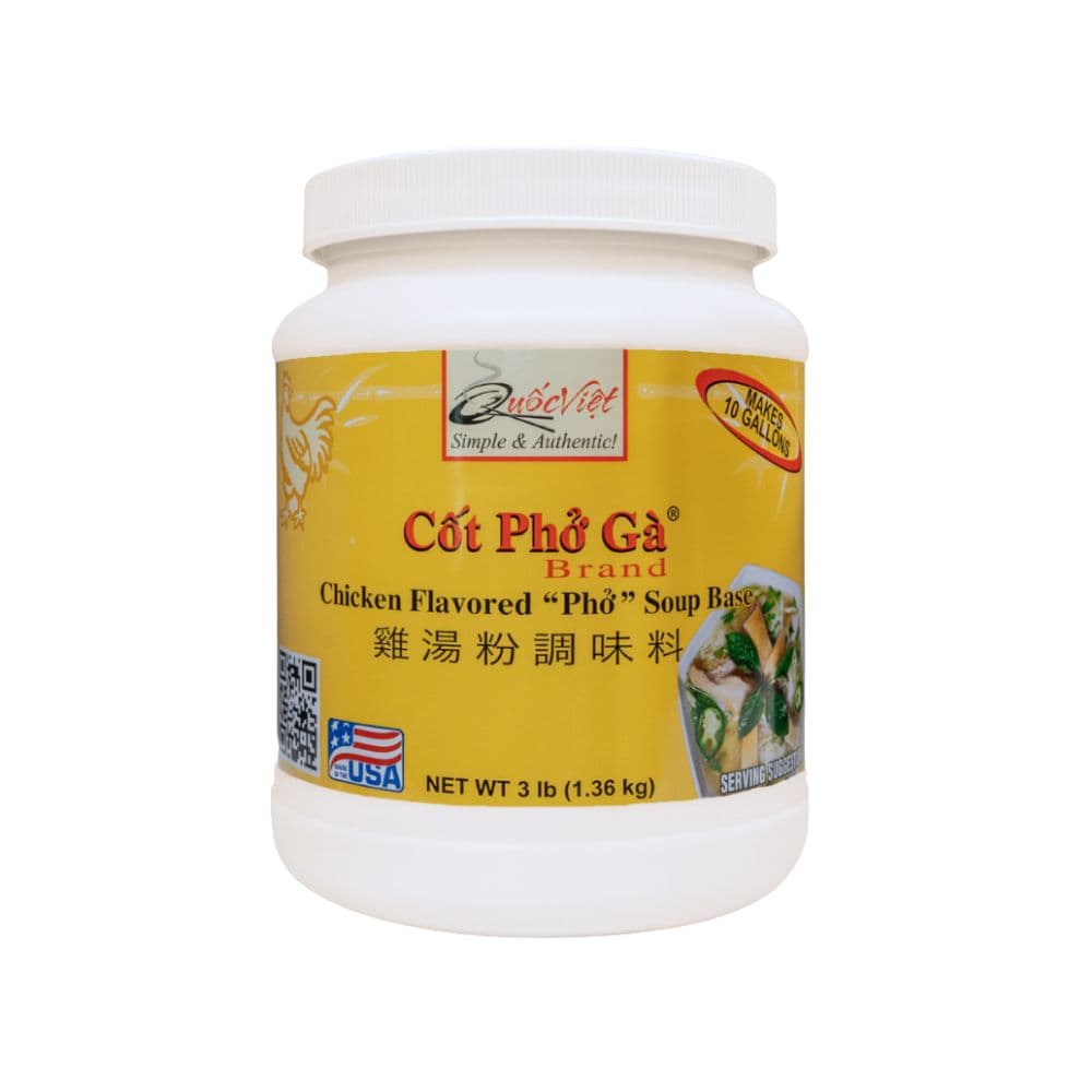 Cốt Phở Gà® Brand (Chicken Flavored "Pho" Soup Base) - 3-lb Jar