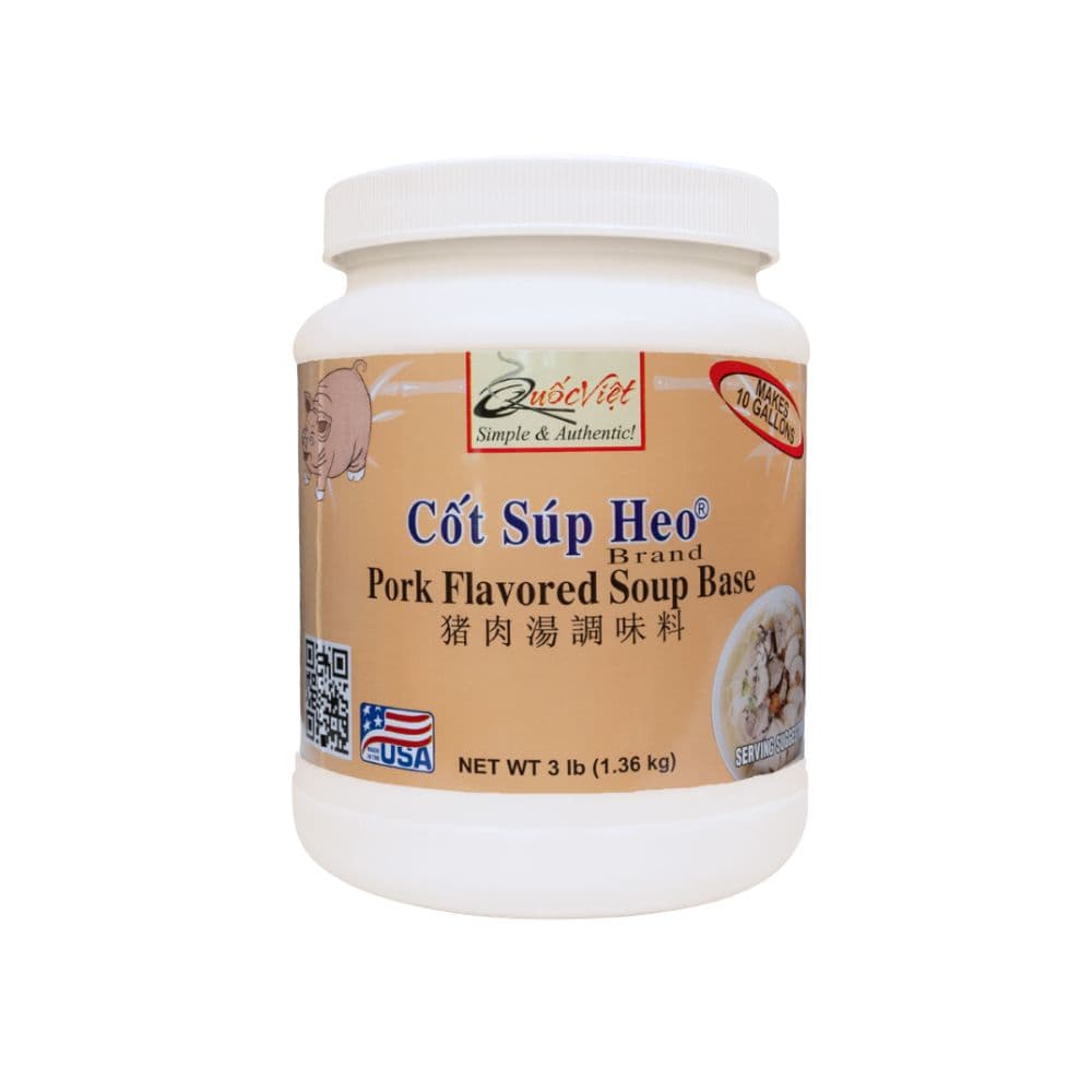 Cốt Súp Heo® Brand (Pork Flavored Soup Base) - 3-lb Jar