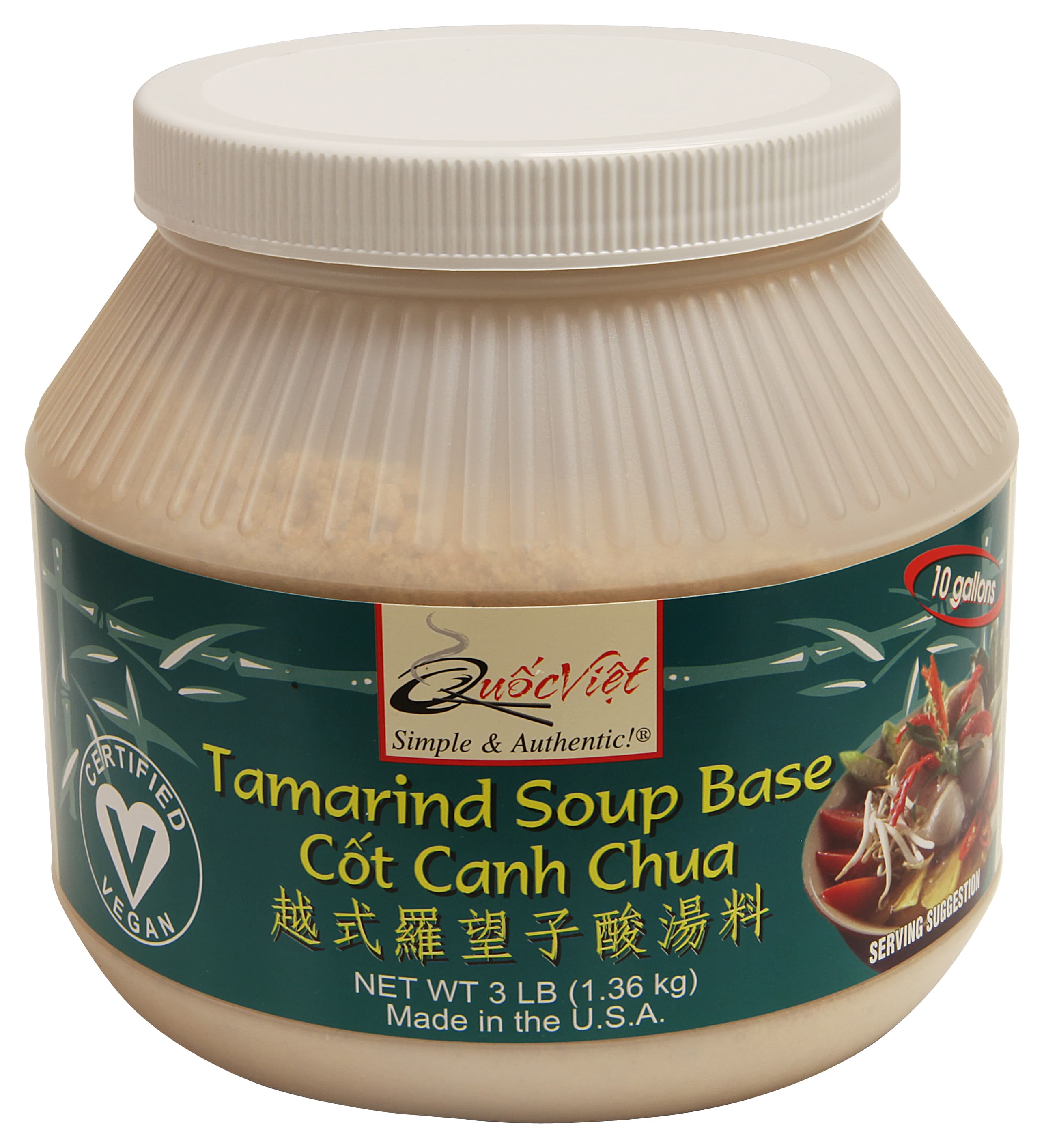  Cốt Canh Chua® Brand (Tamarind Soup Base) - 3-lb Jar