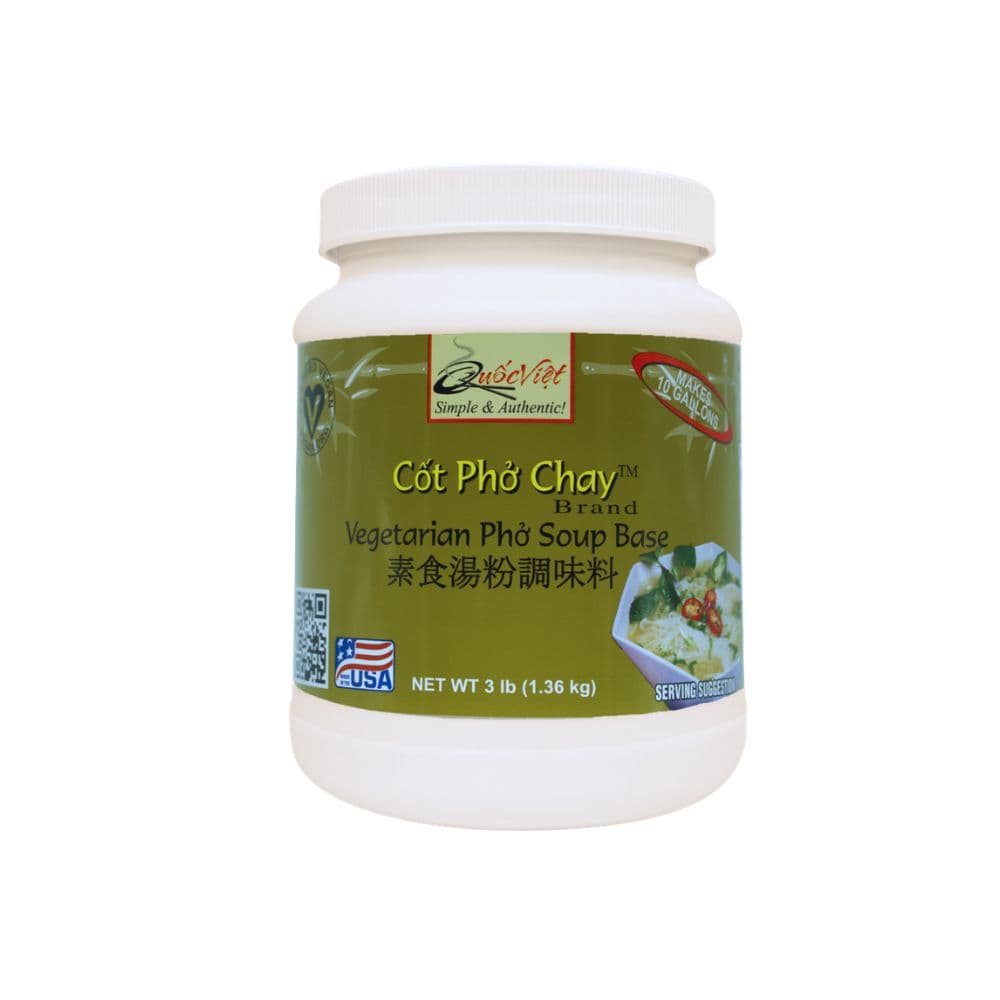  Cốt Phở Chay® Brand (Vegetarian "Pho" Soup Base) - 3-lb Jar