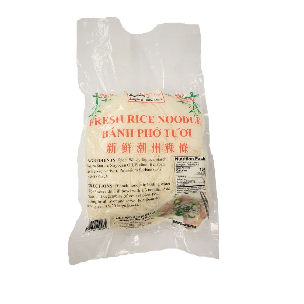 Quoc Viet Foods Brand Fresh Rice Noodle - 5-lb Bag