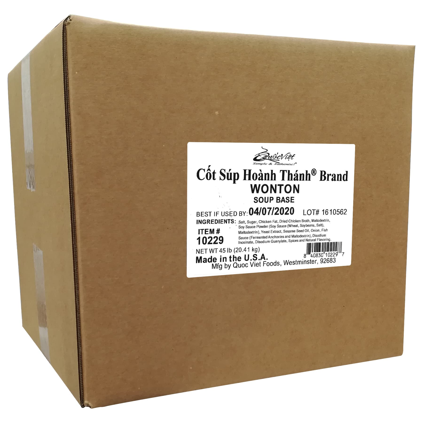 Cốt Súp Hoành Thánh® Brand (Wonton Soup Base) - 45-lb Box