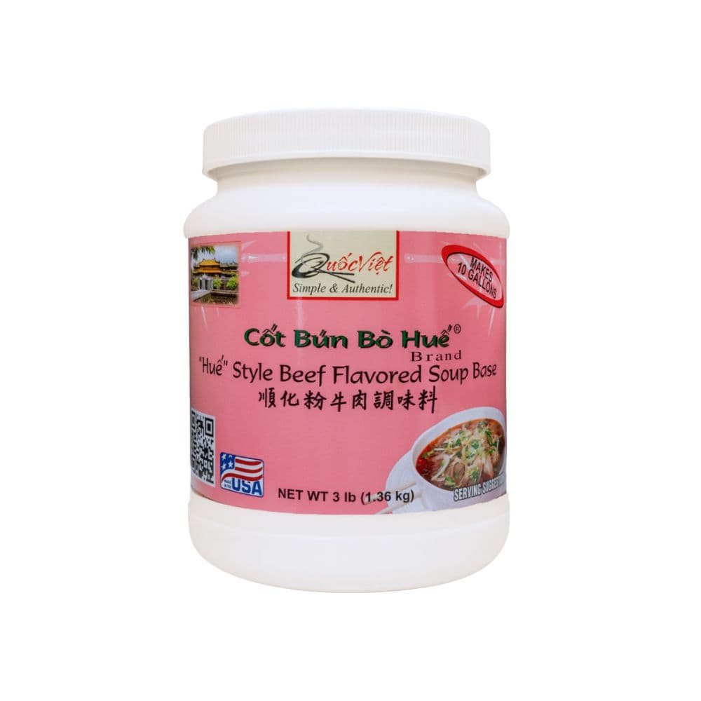 Cốt Bún Bò Huế® Brand ("Hue" Style Beef Flavored Soup Base) - 3-lb Jar
